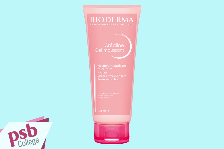 Sữa rửa mặt Bioderma Sensibio H20 Gel Moussant màu hồng 100ml