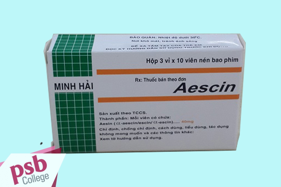 Hình ảnh hộp thuốc Aescin 20mg