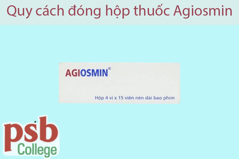Mặt bên hộp thuốc Agiosmin