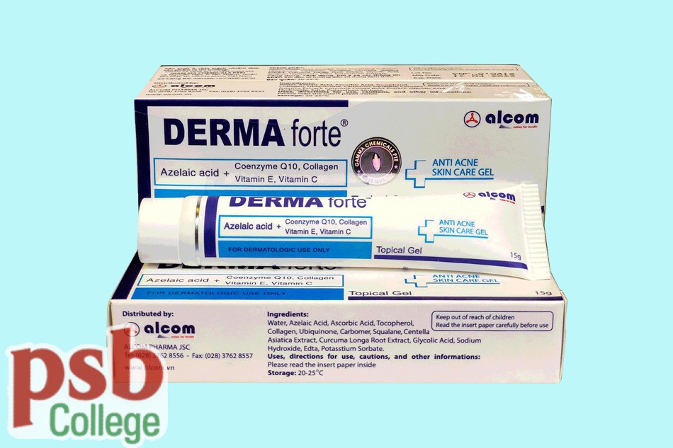 Hình ảnh hộp gel trị mụn Derma Forte