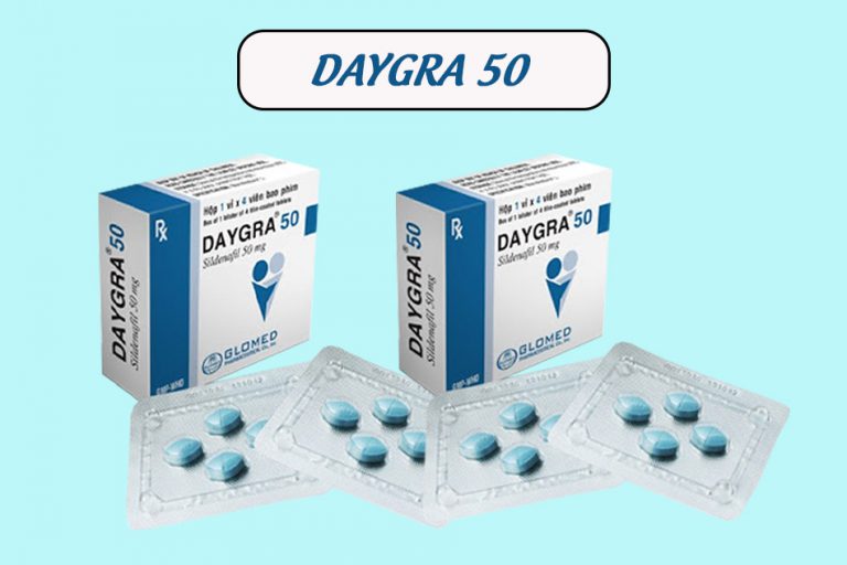 Hình ảnh hộp và vỉ thuốc Daygra 50