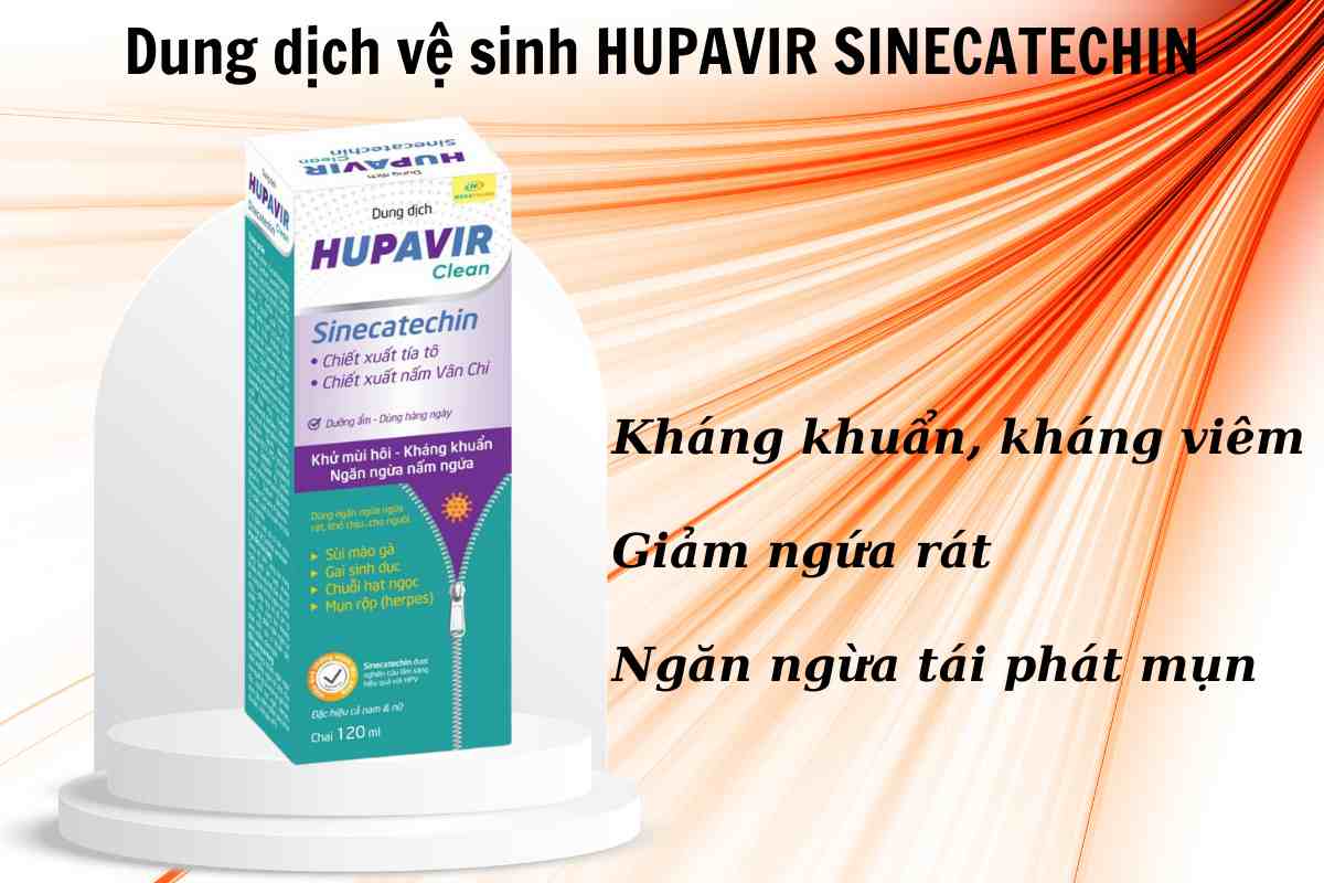 Dung dịch vệ sinh HUPAVIR SINECATECHIN