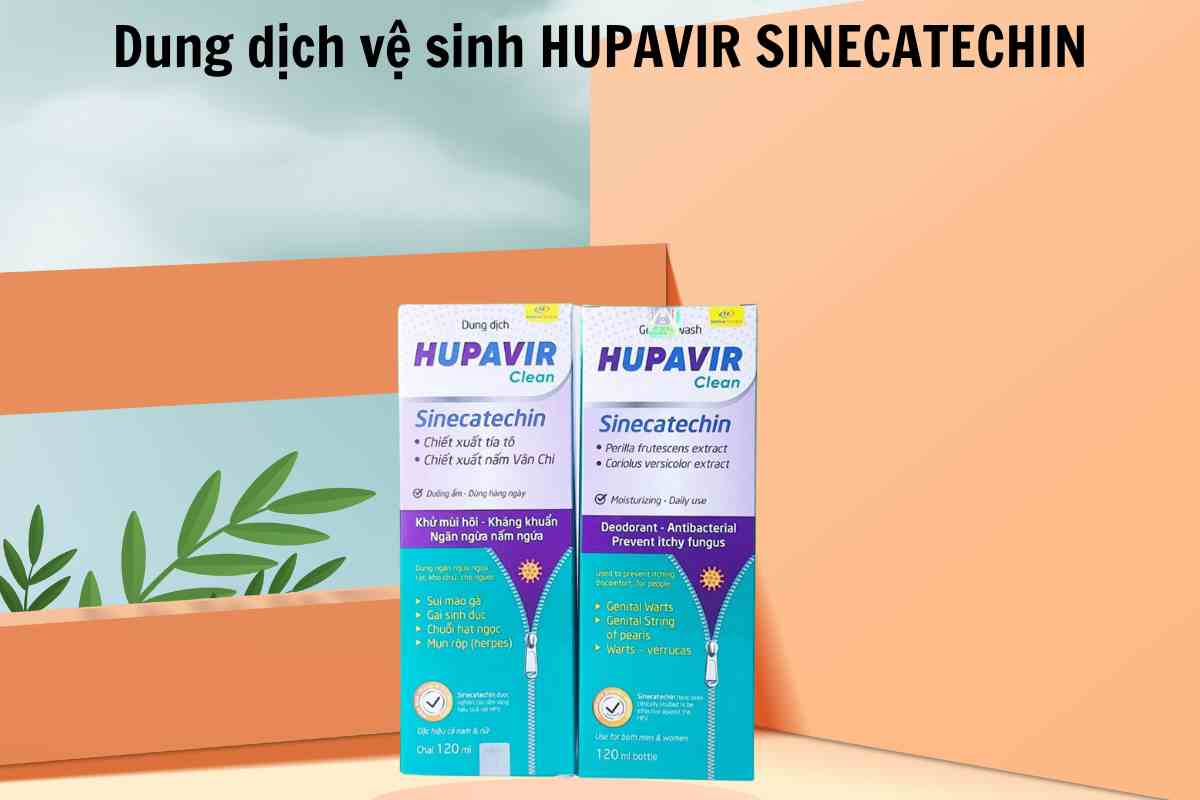 Dung dịch vệ sinh HUPAVIR SINECATECHIN