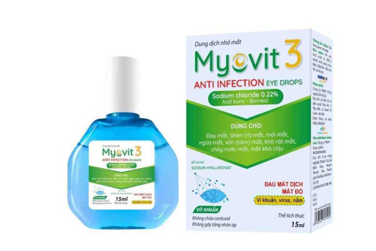 Dung dịch nhỏ mắt Myovit 3