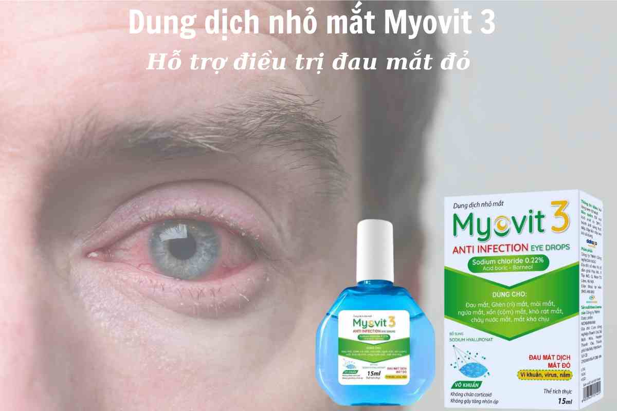 Dung dịch nhỏ mắt Myovit 3