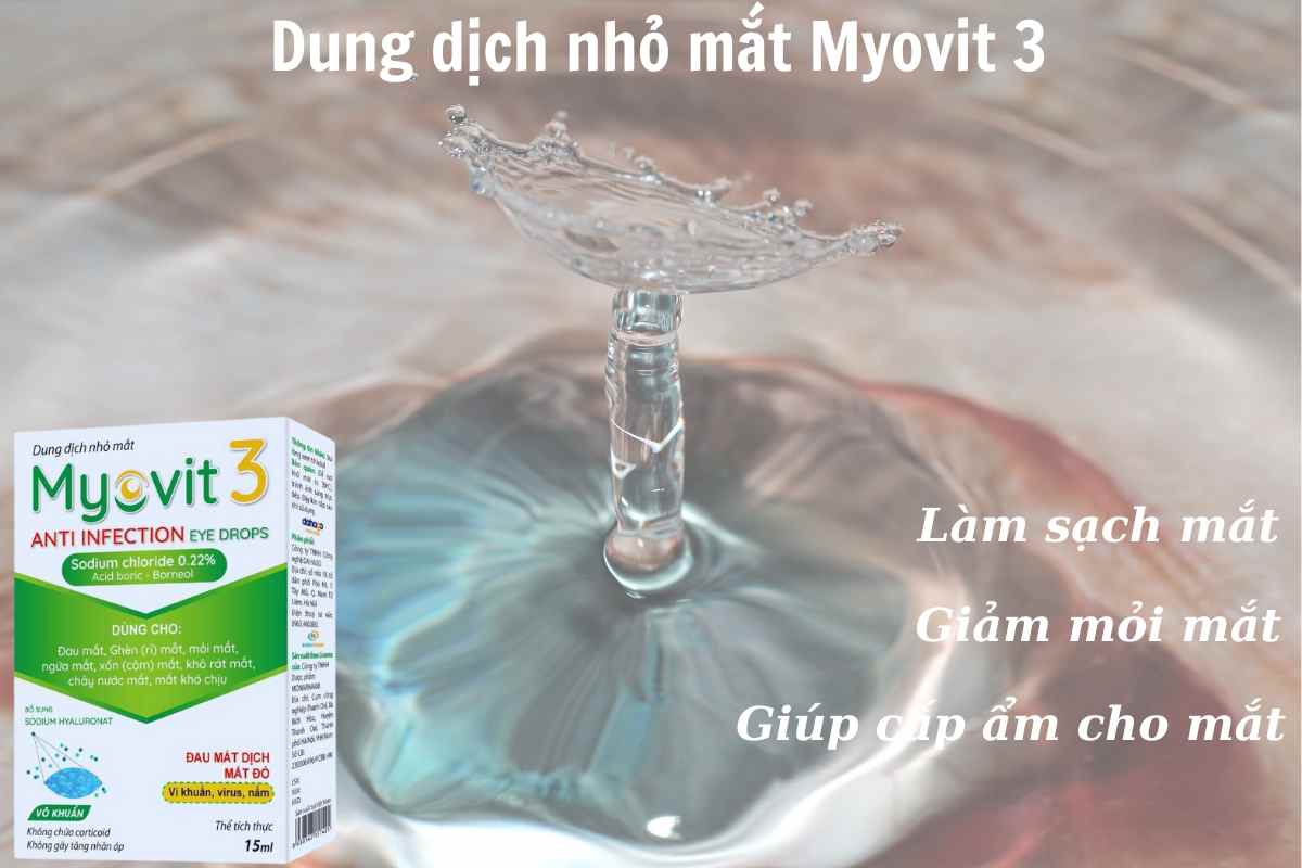 Dung dịch nhỏ mắt Myovit 3